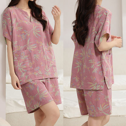 Atmungsaktives Kimono-Pyjama-Set aus Baumwollgaze - image 4