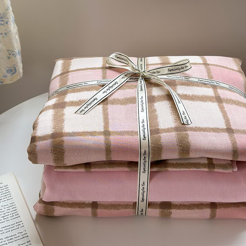 Bettwäsche-Set aus Baumwollgaze im frischen Stil - image 1