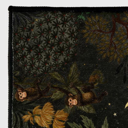 Rechteckiger Teppich mit tropischem Wildtiermotiv - image 10