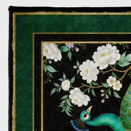 Eleganter, rutschfester Teppich mit Pfauenmuster - image 12