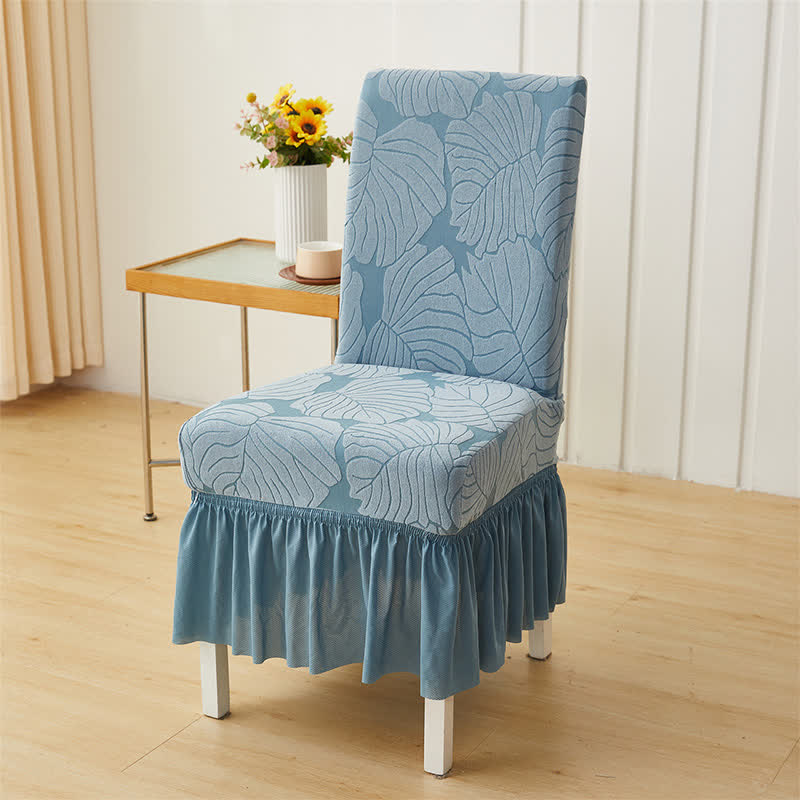 Jacquard Leaf Parsons Stuhlhusse - Blau - 6 Stück - Einheitsgröße - image 13