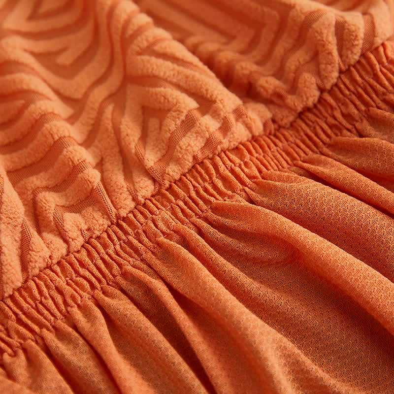 Geometrischer elastischer Stretch-Esszimmerstuhlbezug - image 6