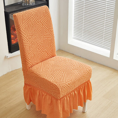 Geometrischer elastischer Stretch-Esszimmerstuhlbezug - image 5