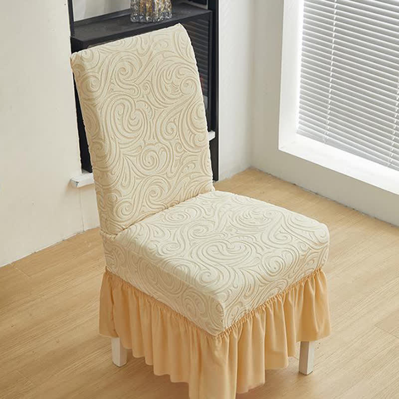 Universal Stretch Jacquard Esszimmerstuhlbezug - image 4