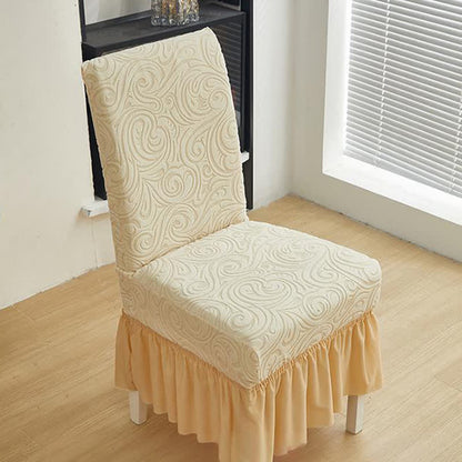 Universal Stretch Jacquard Esszimmerstuhlbezug - image 4
