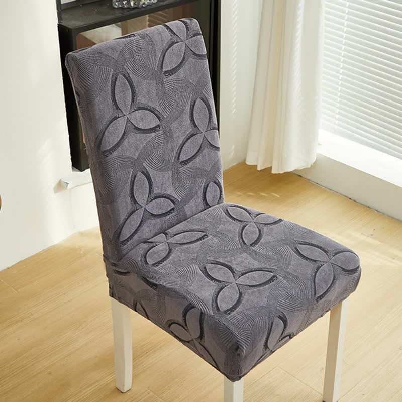Stuhlhusse aus einfarbigem Stretch-Jacquard - image 8