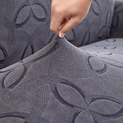 Stuhlhusse aus einfarbigem Stretch-Jacquard - image 9
