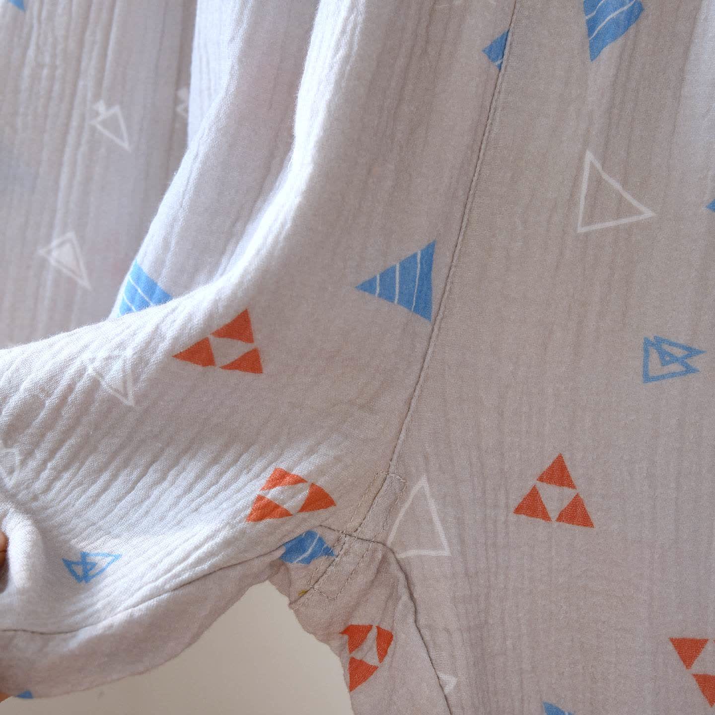 Unisex-Loungewear-Set aus Baumwolle mit geometrischem Dreieck - image 12