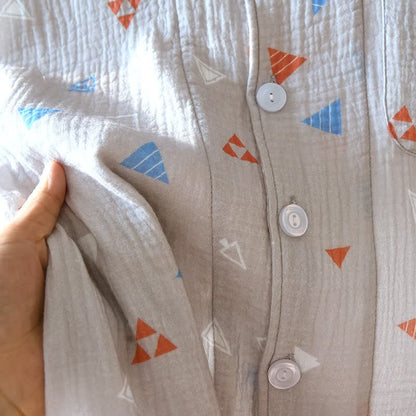 Unisex-Loungewear-Set aus Baumwolle mit geometrischem Dreieck - image 7