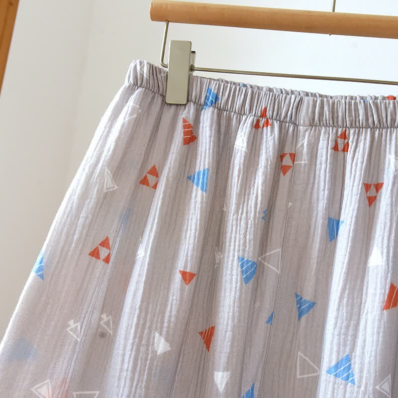 Unisex-Loungewear-Set aus Baumwolle mit geometrischem Dreieck - image 10
