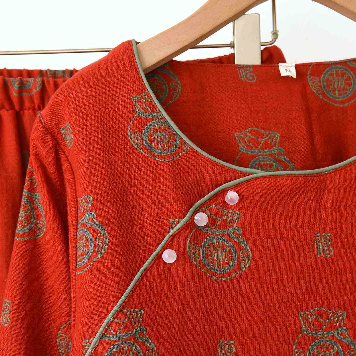 Loungewear-Set aus Baumwolle mit Glückstaschenmuster - image 7