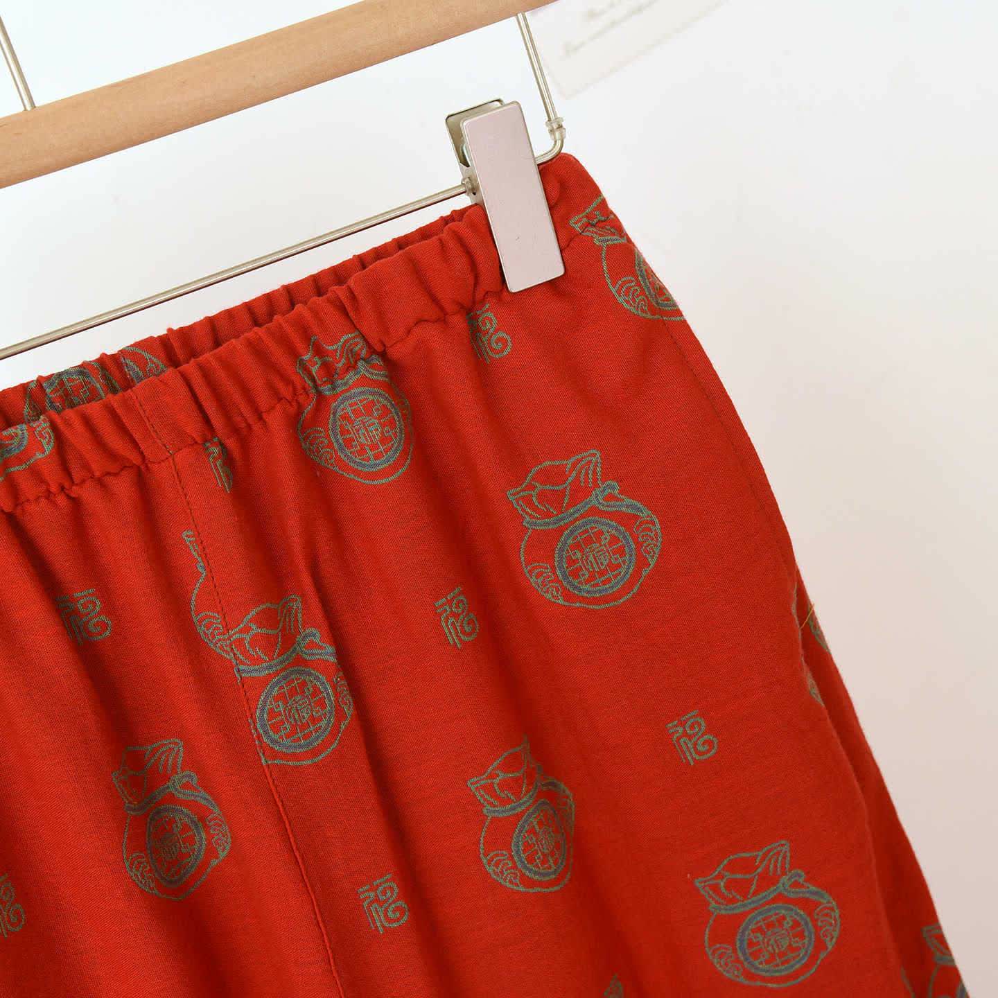 Loungewear-Set aus Baumwolle mit Glückstaschenmuster - image 11