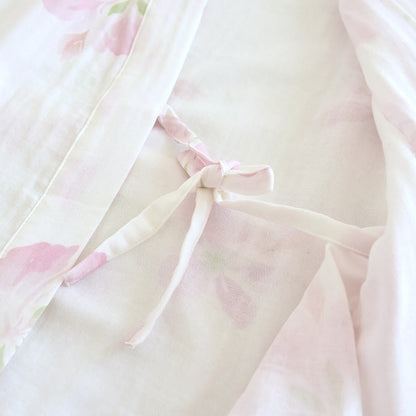 Kimono-Bademantel aus Baumwollgaze mit Kirschblütenmuster - image 9