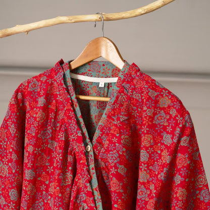 Romantisches Rosen-Rüschen-Baumwoll-Nachthemd - image 5