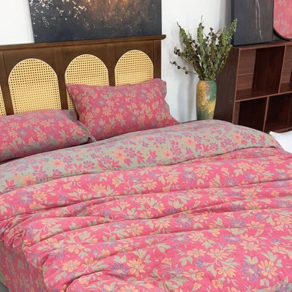 Bettwäsche-Set „Country Gardenia Floral“ aus Baumwollgaze (4-teilig) - image 2