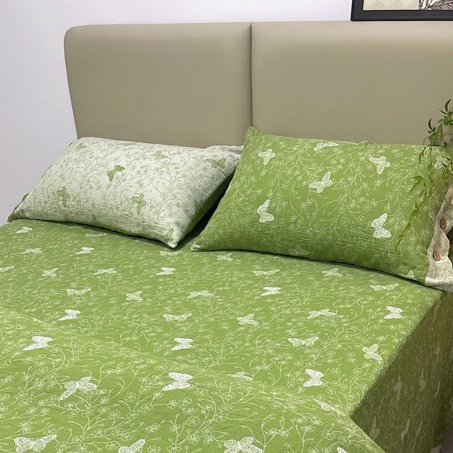 Bettwäsche aus Baumwollgaze mit Schmetterlingsmotiven (4-teilig) - image 3