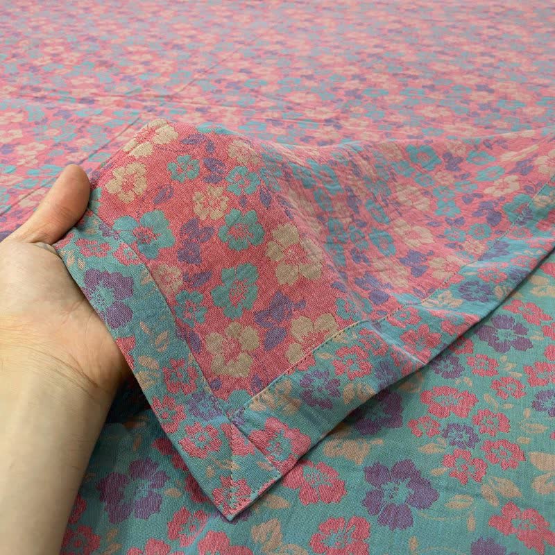 Wendebettlaken aus Baumwolle mit pastoralem Blumenmuster - image 6