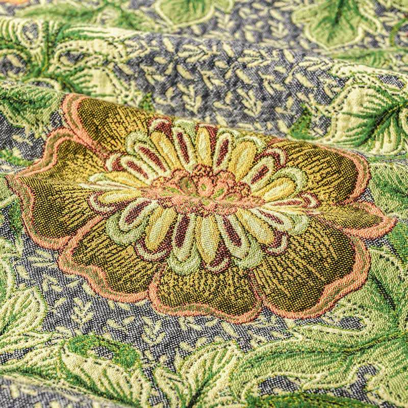 Garteninspirierte, florale Baumwollgaze-Quastendecke - image 4