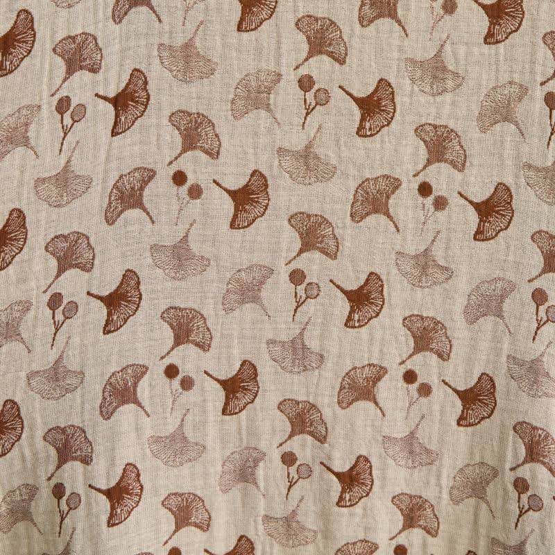 Zweifarbiger Kimono-Bademantel aus Ginkgo-Baumwollgaze - image 36