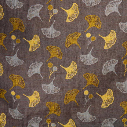 Zweifarbiger Kimono-Bademantel aus Ginkgo-Baumwollgaze - image 19