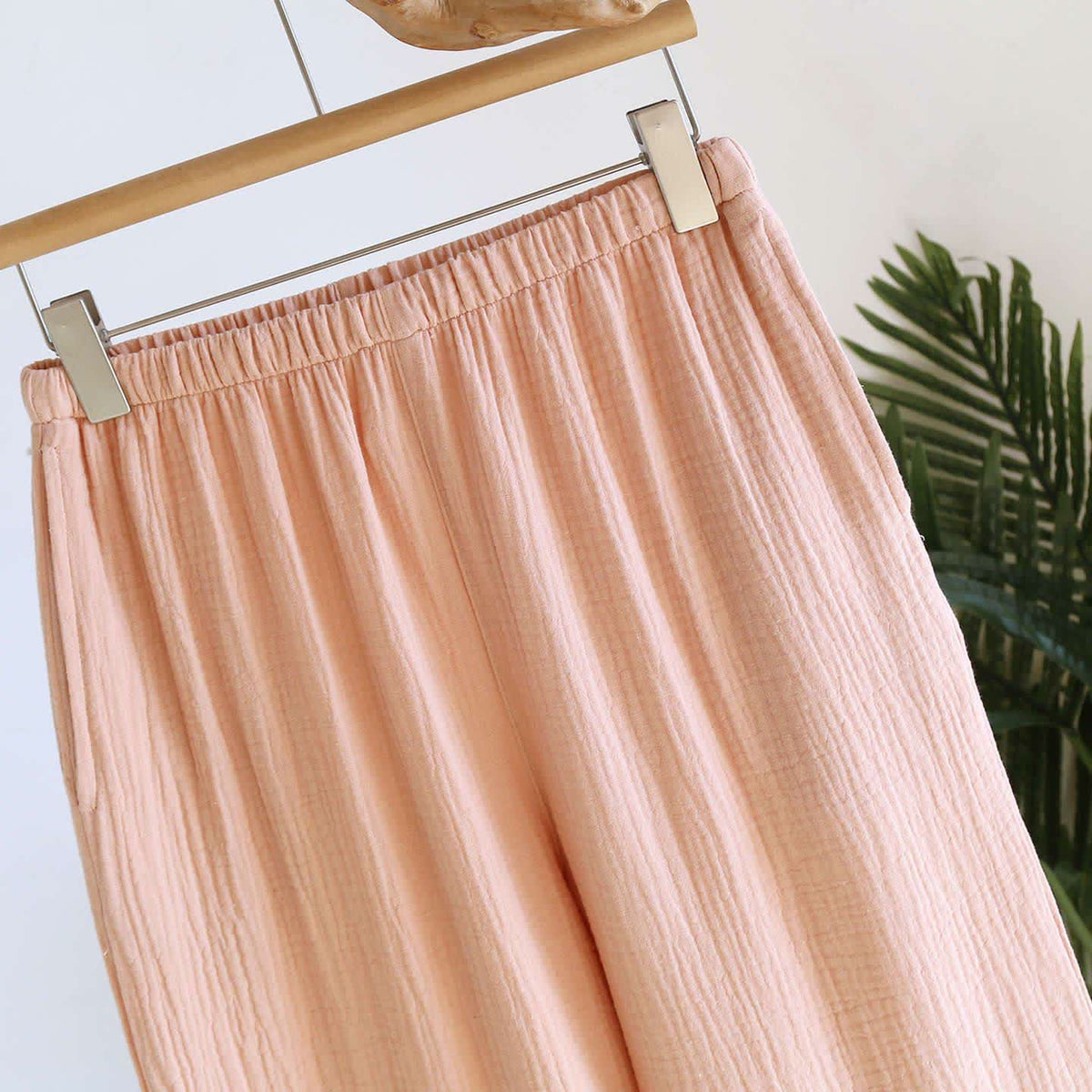 Minimalistisches einfarbiges Loungewear-Set aus Baumwolle - image 12