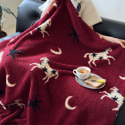 Festliche Strickdecke zum Jahr des Pferdes - image 4