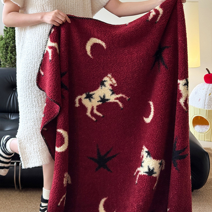 Festliche Strickdecke zum Jahr des Pferdes - image 5