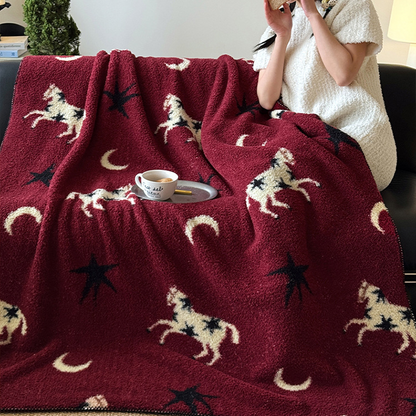 Festliche Strickdecke zum Jahr des Pferdes - image 7