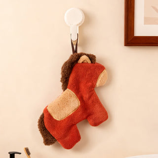 Pony Hängendes Küchen- und Badezimmerhandtuch - Rot - 20cm x 25cm - image 0