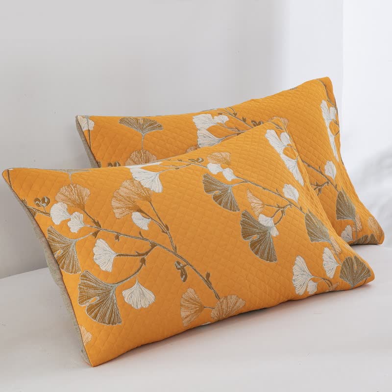 Wendbare Tagesdecke aus Bio-Baumwolle mit Ginkgo-Blatt - image 58
