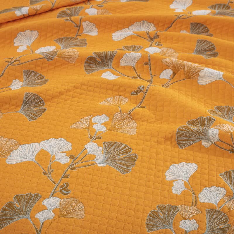 Wendbare Tagesdecke aus Bio-Baumwolle mit Ginkgo-Blatt - image 59