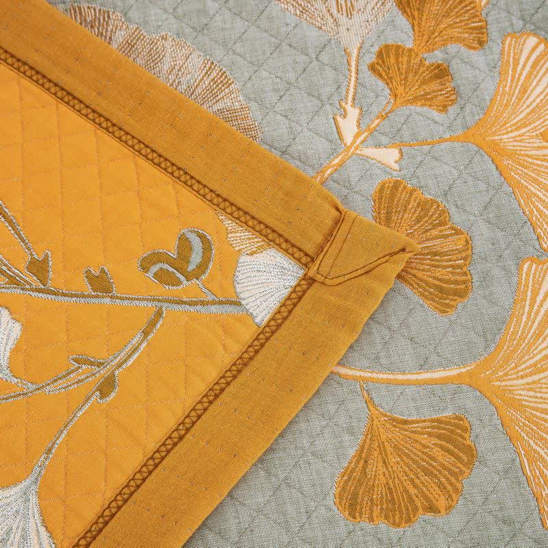 Wendbare Tagesdecke aus Bio-Baumwolle mit Ginkgo-Blatt - image 69