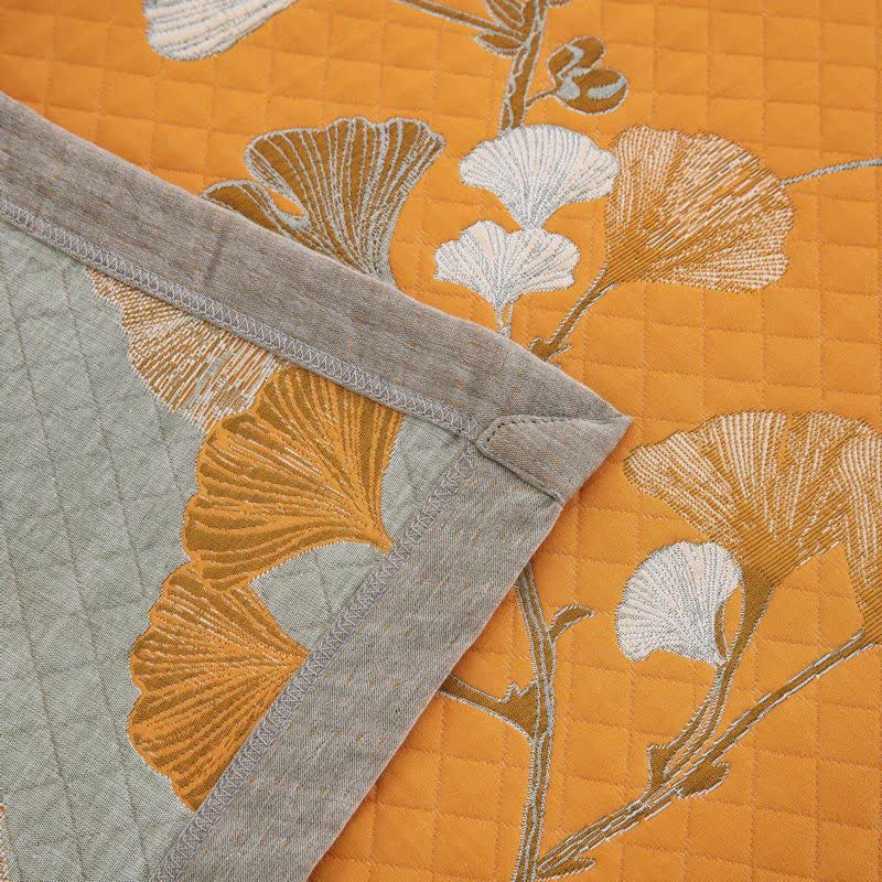 Wendbare Tagesdecke aus Bio-Baumwolle mit Ginkgo-Blatt - image 60