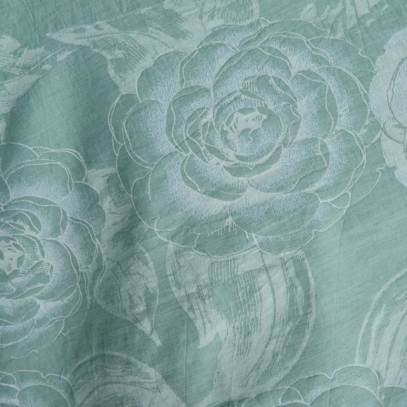 Luxuriöser Kimono-Bademantel aus reiner Baumwolle mit Pfingstrosenmuster - image 5