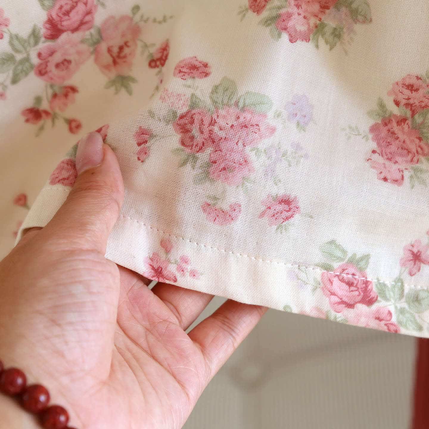Romantischer Rosen-Pyjama aus Baumwollgaze - image 7