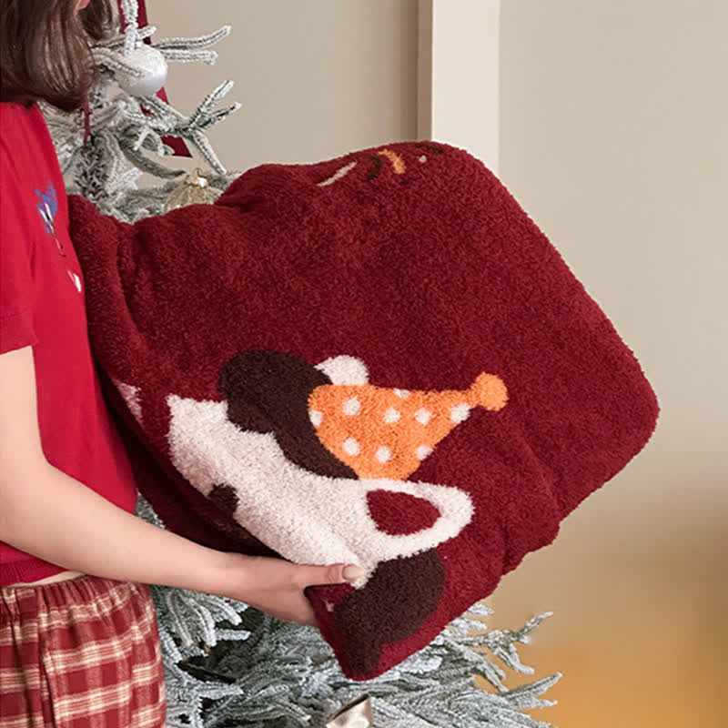 Ownkoti Wunderschöne, festliche Strickdecke mit Pferdemotiv - image 8