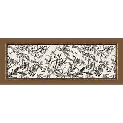 Eleganter Vintage-Fußteppich mit Blumenmuster - Kaffee - 100cm x 200cm - image 5
