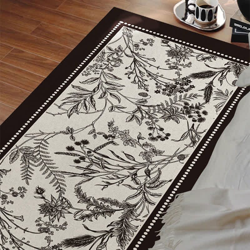 Eleganter Vintage-Fußteppich mit Blumenmuster - image 7