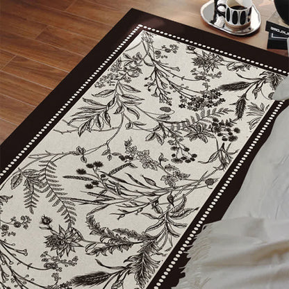 Eleganter Vintage-Fußteppich mit Blumenmuster - image 7