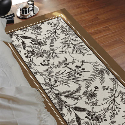 Eleganter Vintage-Fußteppich mit Blumenmuster - image 4