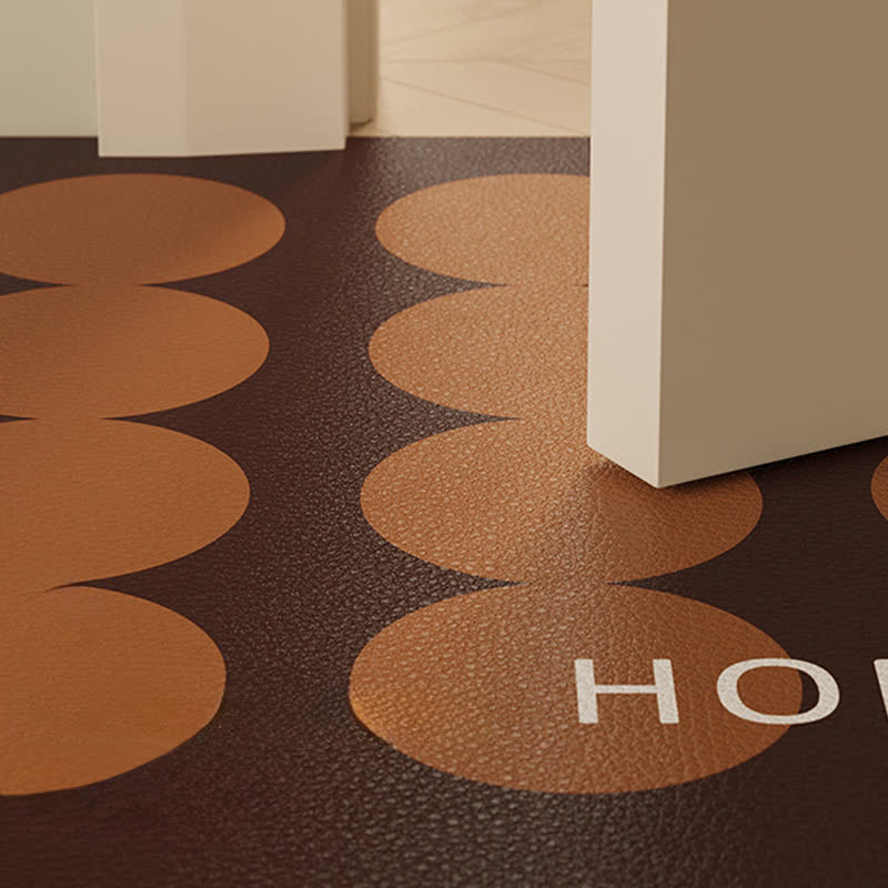 Geometrischer Küchenteppich mit Polka-Dots - image 1
