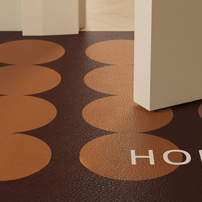 Geometrischer Küchenteppich mit Polka-Dots - image 1