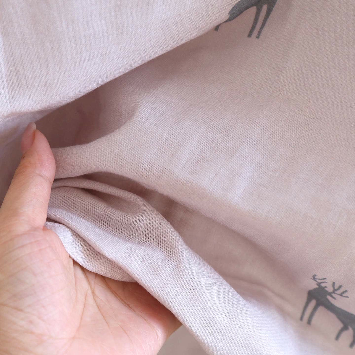 Kimono-Bademantel aus Baumwollgaze mit Hirschmotiv für Paare - image 10