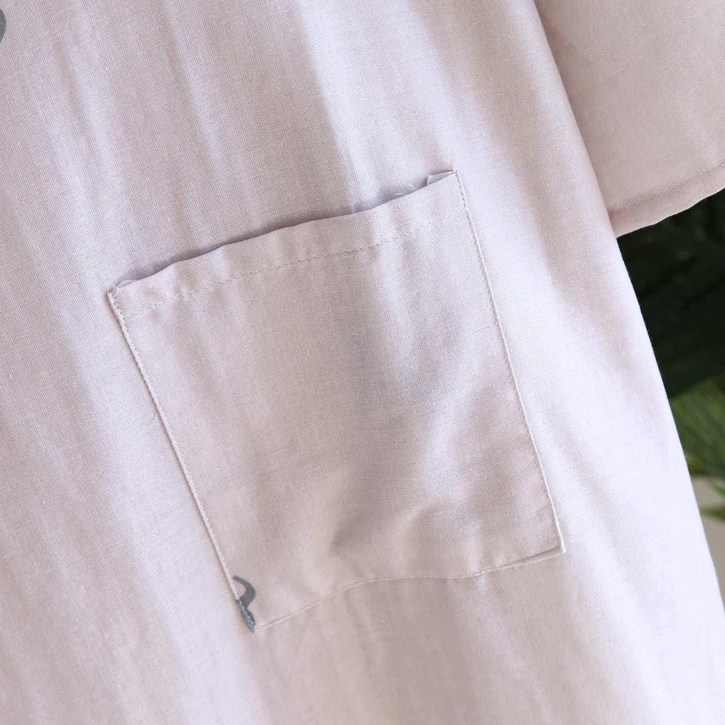 Kimono-Bademantel aus Baumwollgaze mit Hirschmotiv für Paare - image 7