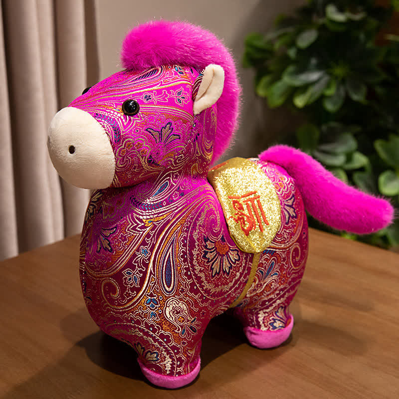 Vintage-Dekoration mit traditionellem Tierkreiszeichen-Pferdespielzeug - Rose - 30cm - image 10