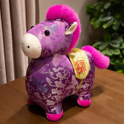 Vintage-Dekoration mit traditionellem Tierkreiszeichen-Pferdespielzeug - Lila - 30cm - image 14