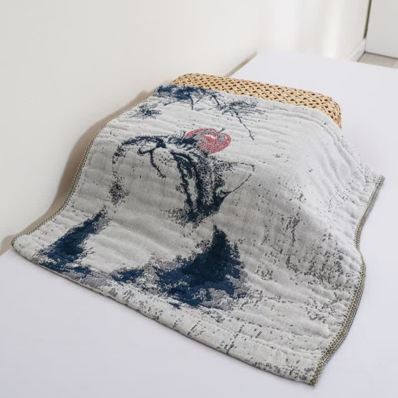 Küchenhandtuch aus Baumwollgaze mit Motiv „Landkatze & Früchte“ - image 3