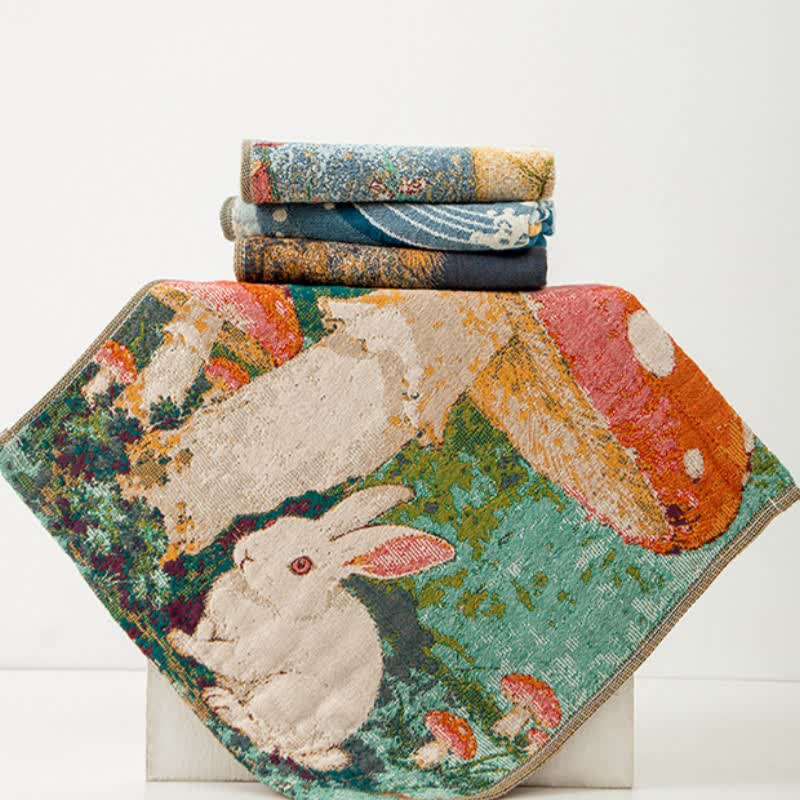 Küchenhandtuch aus Baumwollgaze mit niedlichem Tiermotiv - image 1