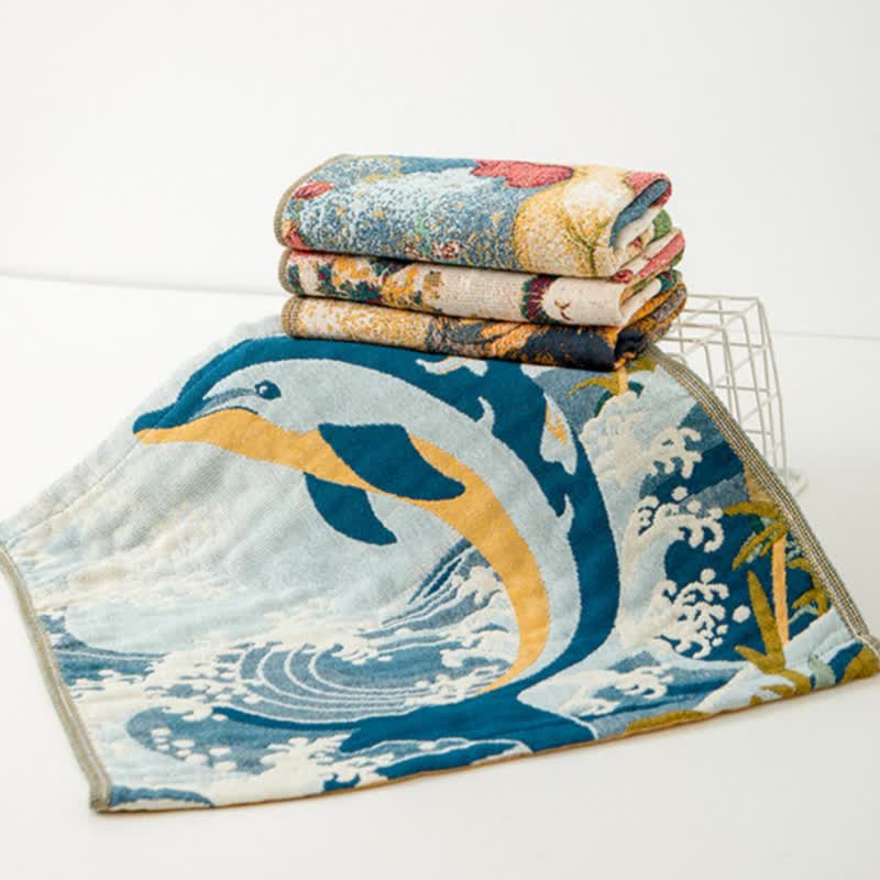 Küchenhandtuch aus Baumwollgaze mit niedlichem Tiermotiv - image 2