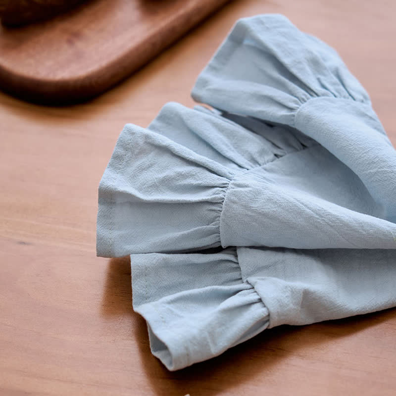 Minimalistische, einfarbige Platzsets mit Rüschenrand (4 Stück) - image 16